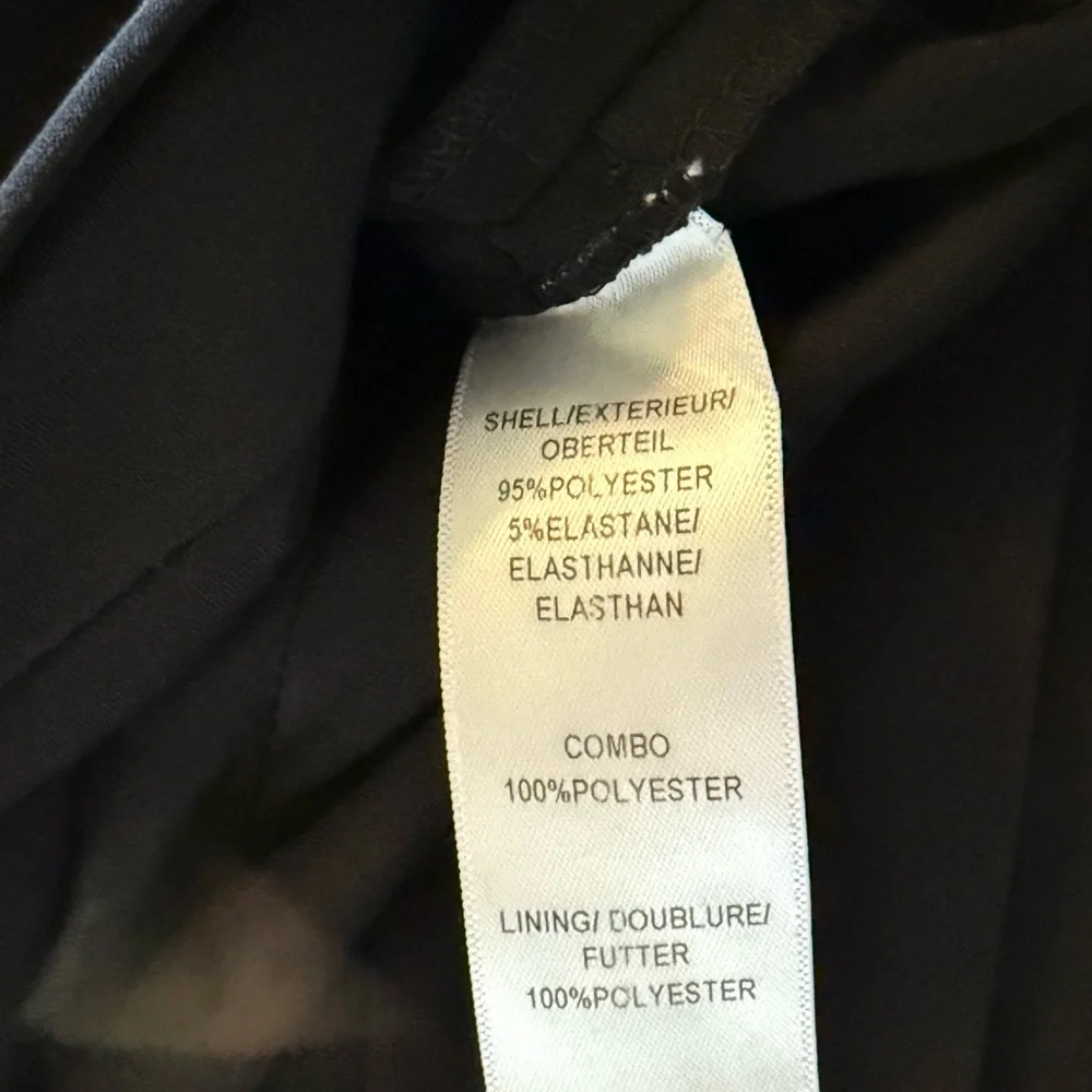 Adrianna Papell Black Textured Midi Dress Beautiful sheer lined size 10 - Picture 7 of 7